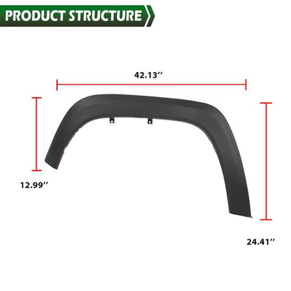 Solid Spare Front Fender Flare Trim Molding Left Driver Side Fit For 2016-2023 Toyota Tacoma
