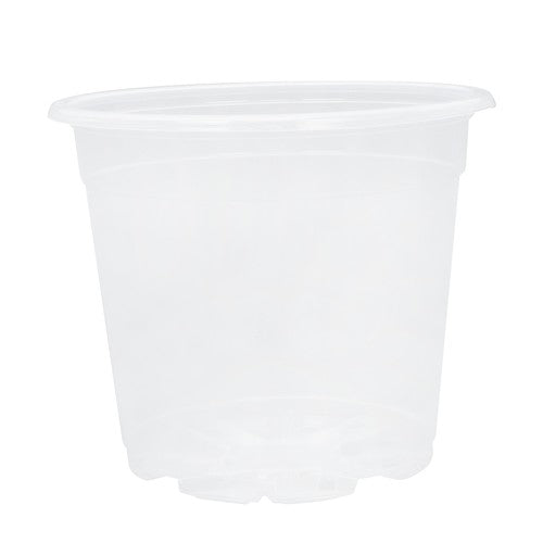 Solid Spare 36-Pack 6.7/5/4/3.5 Inch Reinforced Clear Nursery Pots Plastic Plant Flower Pots