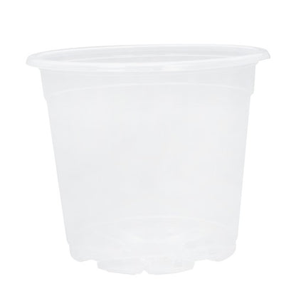 Solid Spare 36-Pack 6.7/5/4/3.5 Inch Reinforced Clear Nursery Pots Plastic Plant Flower Pots