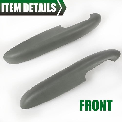 Solid Spare Door Armrest Gray Driver & Passenger Side Fit For Cadillac Chevy GMC SUV Truck