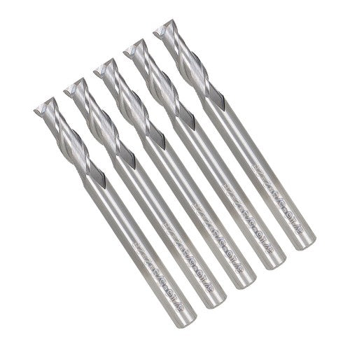 Solid Spare 5 PCS 2 FLUTE CARBIDE END MILL 5/8" LENGTH OF CUT 2" OVERALL LENGTH 3/16"