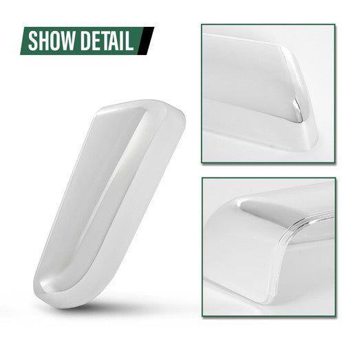 Solid Spare 2pcs Mirror Cover Set Fit For 2009-2014 Ford F150 Upper Cap Chrome Left & Right