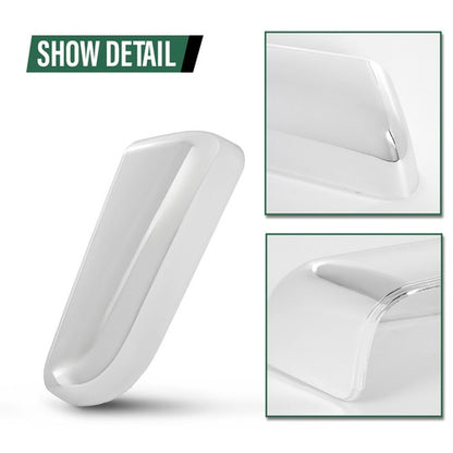 Solid Spare 2pcs Mirror Cover Set Fit For 2009-2014 Ford F150 Upper Cap Chrome Left & Right