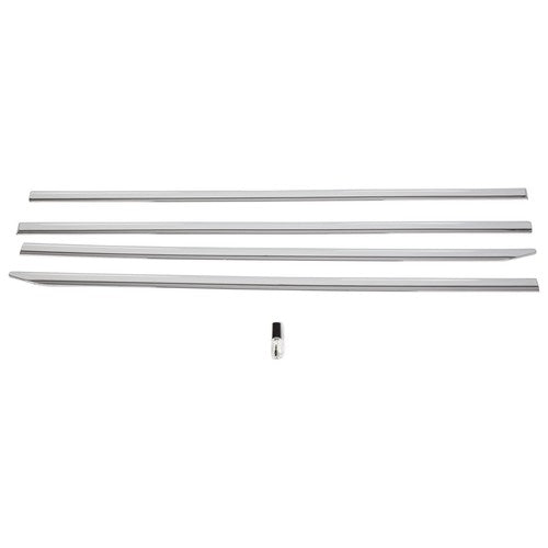 Solid Spare For Dodge Ram 1500 2019-2025 2022 2023 Crew Cab Chrome Body Side Molding Trim