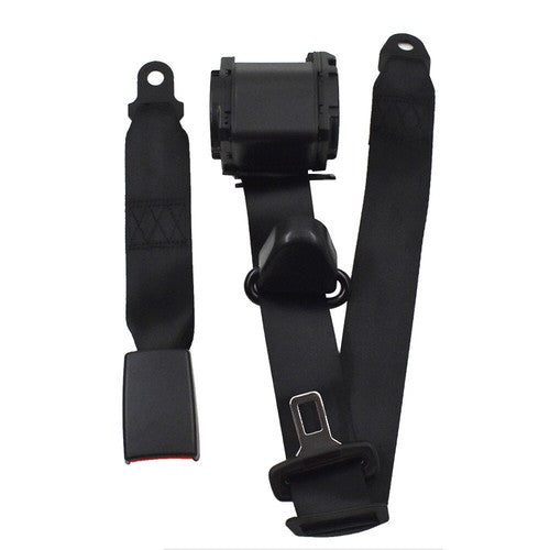 Solid Spare Seat Belt Retractable Black Shoulder 3 Point For Jeep CJ YJ Wrangler 1982-1995