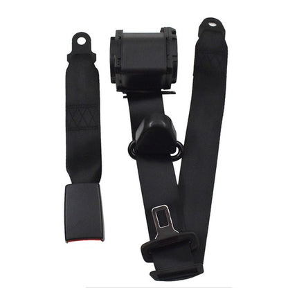 Solid Spare Seat Belt Retractable Black Shoulder 3 Point For Jeep CJ YJ Wrangler 1982-1995