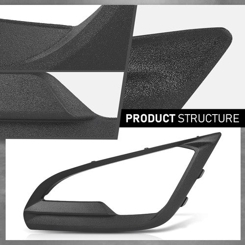 Solid Spare Fog Light Bezel Lamp Cover Trim Left Side Fit For 2018-2021 Ford EcoSport