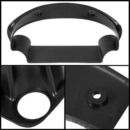 Solid Spare Dual Gauge Cluster Pod Meter Bezel 52mm for 1996-00 97 98 99 Honda Civic EK EM1
