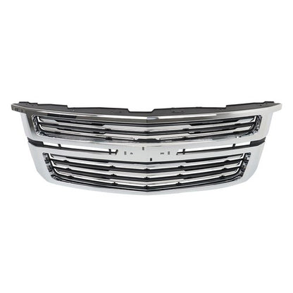 Solid Spare Plastic Front Upper Grille Chrome For Chevy Tahoe/Suburban LTZ 15-20 GM1200704