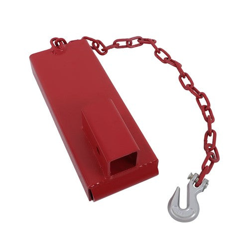 Solid Spare 2" Forklift Trailer Hitch Receiver Attachment Towing Pallet Forks Adapter