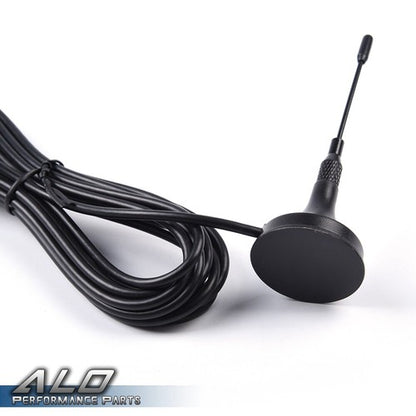 Solid Spare Fit For P71 Crown Victoria 3-3/4" Tall Magnetic Police Antenna 2 Lot Black