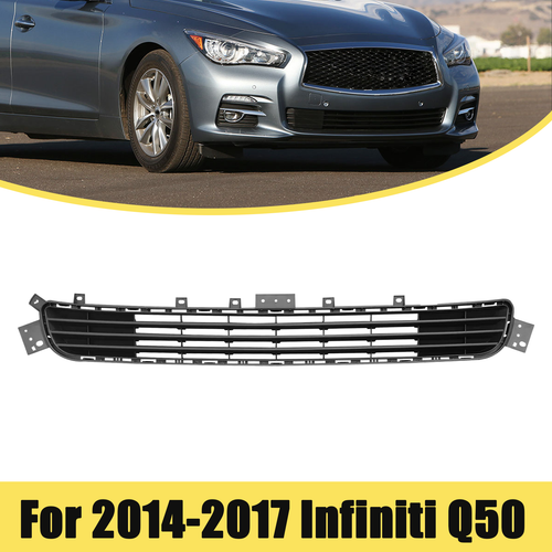 Front Bumper Lower Grille For 2014-2017 Infiniti Q50 Base Matte Black 622544HB0A