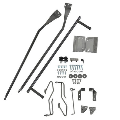 Solid Spare For 1953-1956 Ford F100 F-100 Hood flip Tilt Combo Kit Stainless Steel Rubber