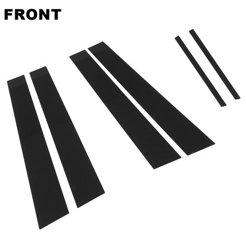 Solid Spare Fit For 11-21 Dodge Charger Door Cover Panel Trim Black Pillar Posts