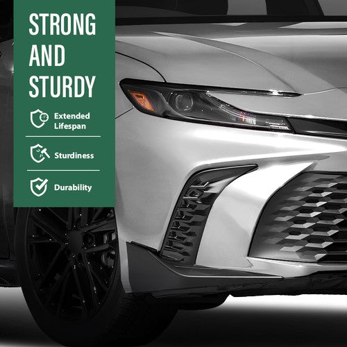 Solid Spare Front Bumper Trim W/o Sensor Hole Fit For 2025 Toyota Camry SE Sedan Left+Right