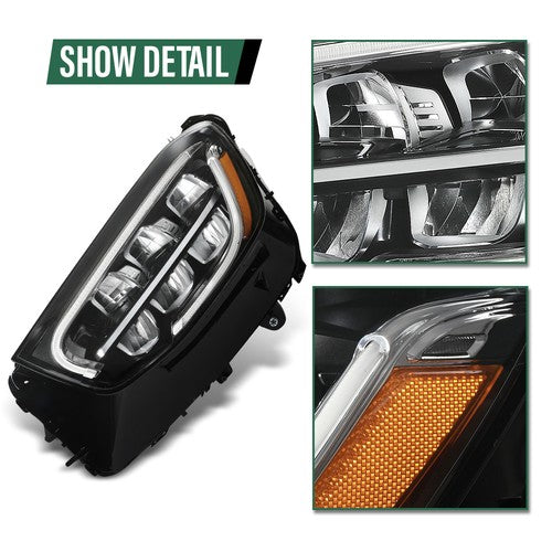Solid Spare LED Headlight Fit For 2020-2022 Mercedes-Benz GLC-Class W/O Adaptive Left Side
