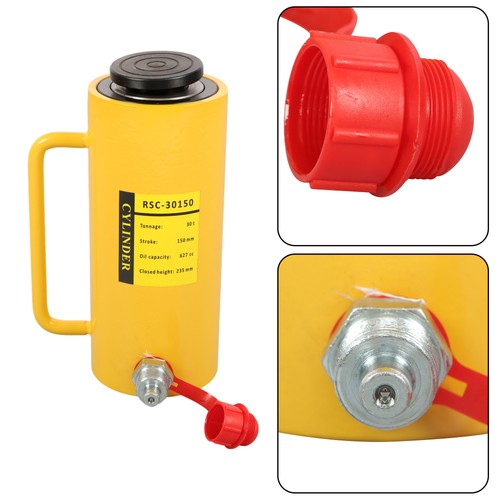 Solid Spare 6" Stroke Single Acting Lifting Cylinder 30Ton Portable Hydraulic Cylinder Jack