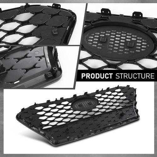 Solid Spare Front Bumper Upper Grille Grill Black 86350J9000 Fit For 2018-2021 Hyundai Kona