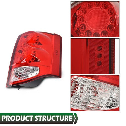 Solid Spare Fit For 11-20 Dodge Grand Caravan LED Tail Light Brake Lamp Passenger Side