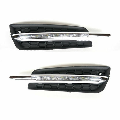 For 2009-2014 Chevy Cruze LED DRL Fog Light Lamp Daytime Running Light w/Harness