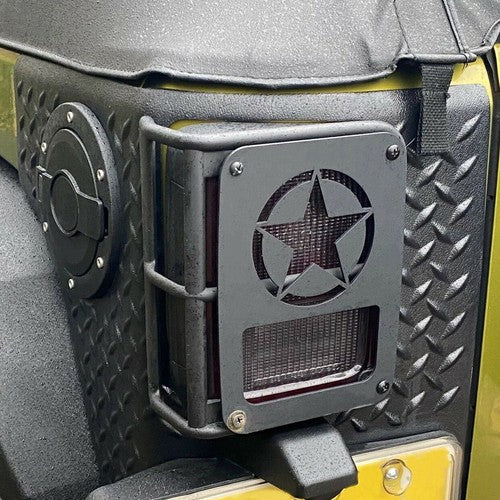 Solid Spare Rear Corner Guards Body Armor Kit Tail light Cover for Jeep Wrangler JK 07-18