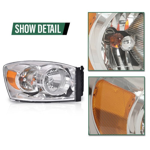 Solid Spare Fit For 07-10 Dodge Ram Truck Front Driving Headlight Lamp Right CH2503180