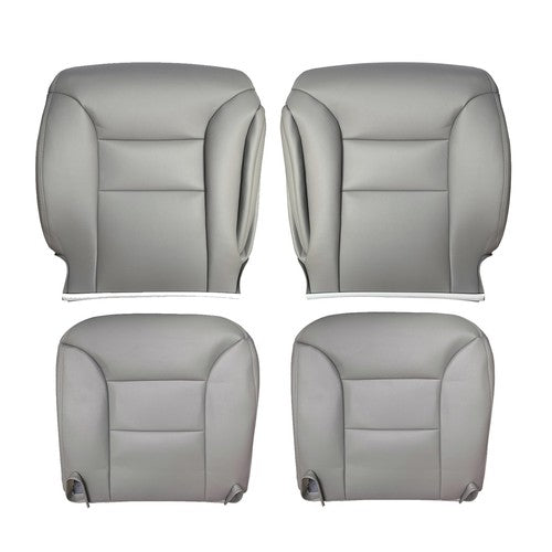 For 1995 1996 1997 1998 1999 Chevy Tahoe Suburban Leather Seat Covers Gray