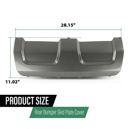 Solid Spare Rear Bumper Skid Plate Cover Gray Fit For 2014-2017 Land Rover Range Rover Sport