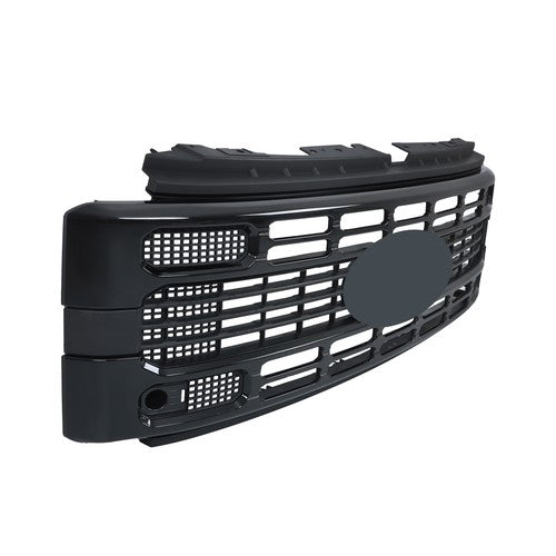 Solid Spare Fit For Ford F250 XL/XLT 2023 2024 Gloss Black Plastic Front Upper Grill Grille