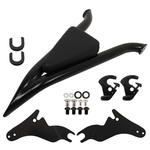 Solid Spare For CVO Road Glide Road King Street Glide Black 22 Inch Backrest Sissy Bar NEW