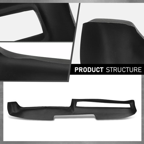 Solid Spare Fit For 1971-1974 Dodge Charger Plymouth TPE Dashboard Dash Cover Overlay Black