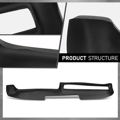 Solid Spare Fit For 1971-1974 Dodge Charger Plymouth TPE Dashboard Dash Cover Overlay Black