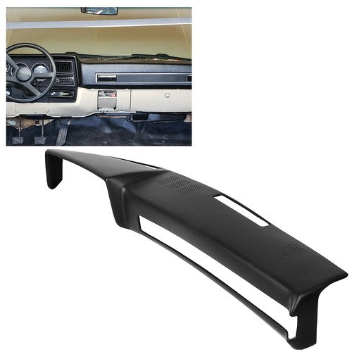 Solid Spare Hard Black Dash Pad Cover Cap For 1981-1991 Chevrolet GMC C/K/R/V Truck/SUV