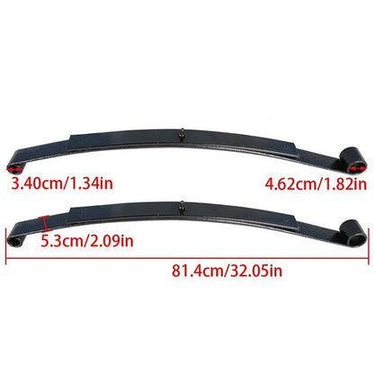 Solid Spare For EZGO RXV Golf Cart Heavy Duty Rear 2 Leaf Spring Kit With Bushing & Sleeves