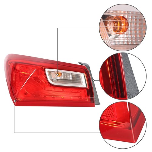 Solid Spare Outer Tail Light Lamp GM2804122 Driver Left Side Fit For 2016-2021 Chevy Malibu