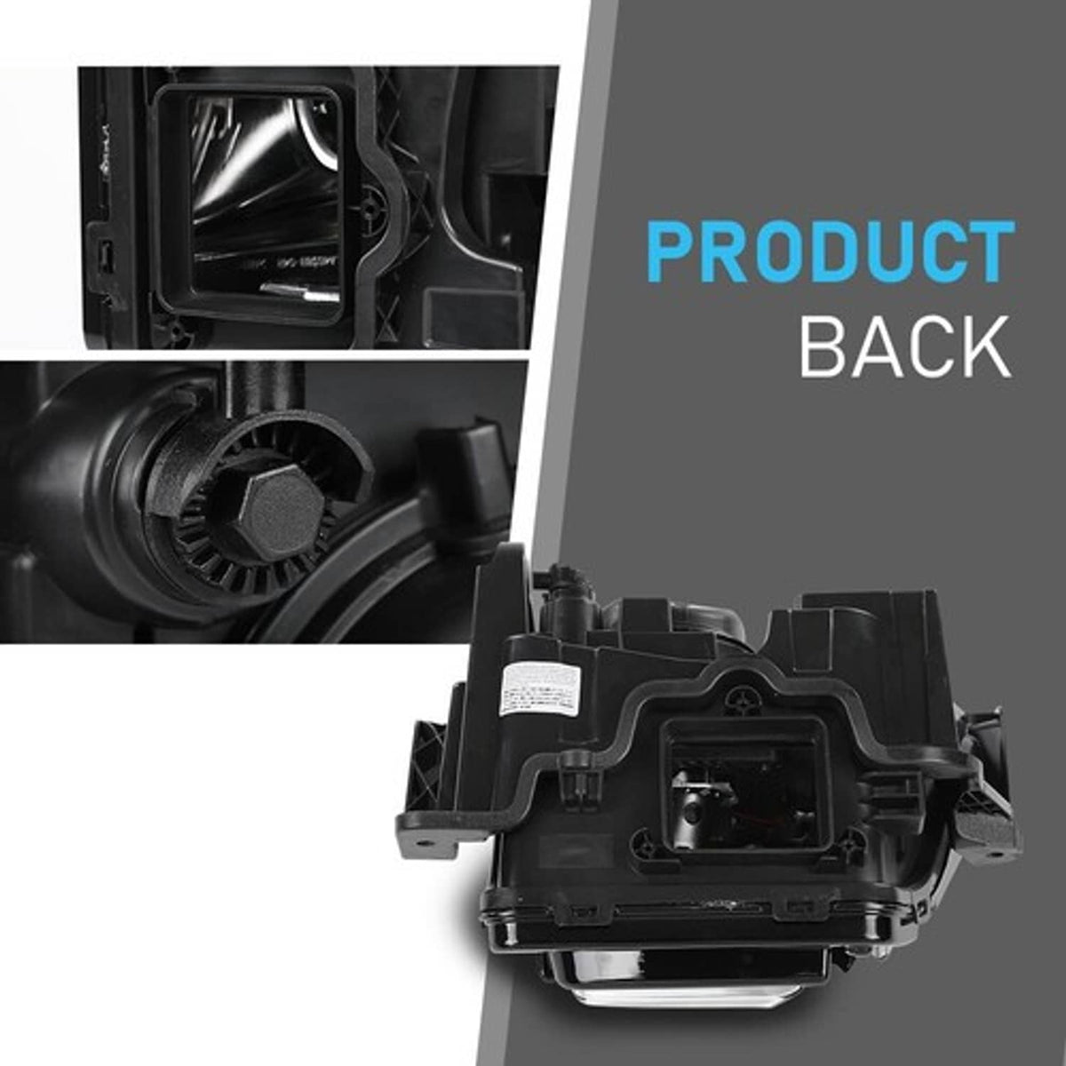 Solid Spare Fit For 2019-2021 Chevy Blazer HID/Xenon Model Projector Headlights Left+Right