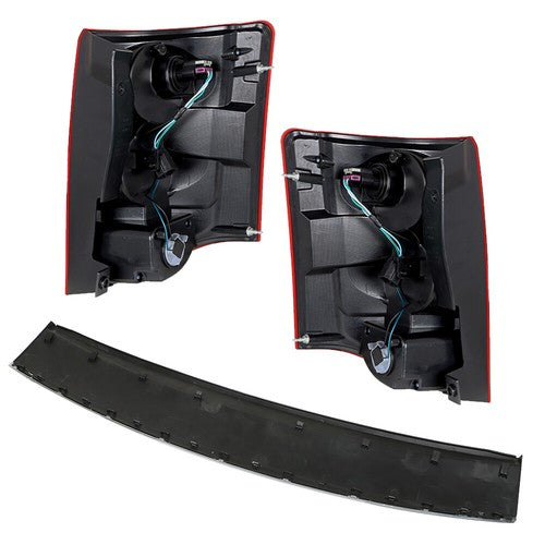 Solid Spare LH+RH Tail Lights+Bumper Step Pad Rear For 2011-2019 2020 Dodge Grand Caravan
