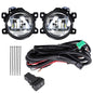Solid Spare Left+Right Bumper Fog Light Assembly w/Wiring+Switch For HONDA CIVIC 2017-2021
