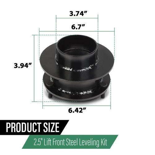 Solid Spare 2.5" Front Leveling Lift Kit Fit For 1994-2013 Dodge Ram 1500 2500 3500 4X4 4WD