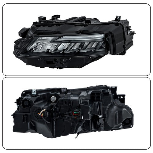 Solid Spare Headlamp Headlight Assembly For Nissan Rogue S 2021-23 Left/Driver Side Full LED