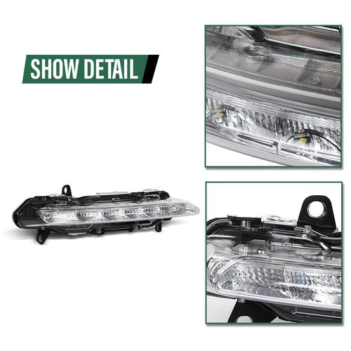 Solid Spare LED Fog Lights Daytime Running Lamps Fit For Mercedes-Benz S550 S600 S63 AMG