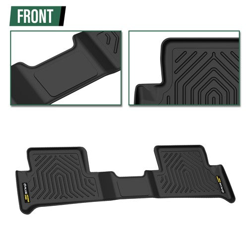 Solid Spare TPE Floor Mat Fit For 15-22 Chevy Colorado GMC Canyon Extended Cab 2nd Row