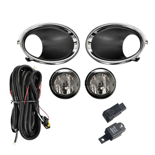 For Nissan Rogue Sport 2017-2019 Fog Lights Lamp Bulb+Switch+Harness+Cover Set