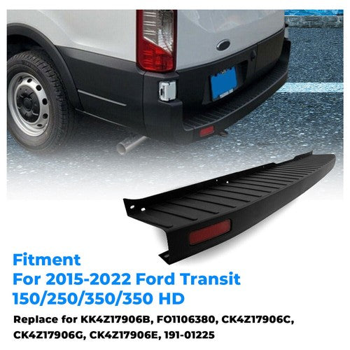 Solid Spare For 2015-2022 Ford Transit Rear Bumper w/ Reinforcement Cross Member Bracket Bar