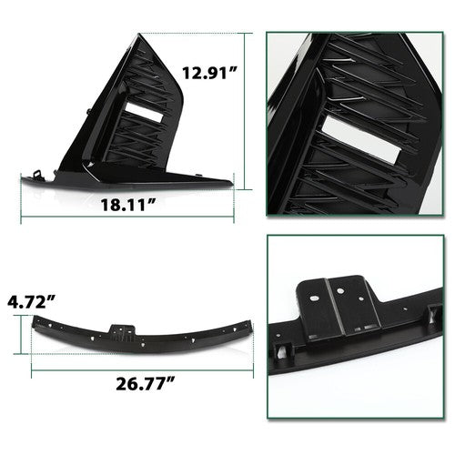Solid Spare Fit For 14-16 Lexus IS250 IS200t IS350 Front Bumper Conversion To 21+ F-Sport