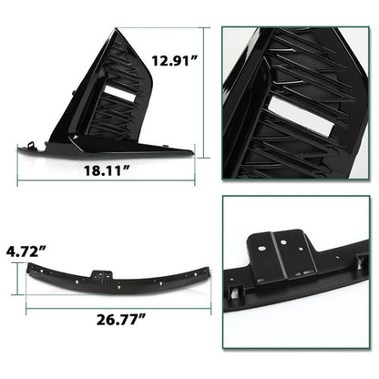 Solid Spare Fit For 14-16 Lexus IS250 IS200t IS350 Front Bumper Conversion To 21+ F-Sport