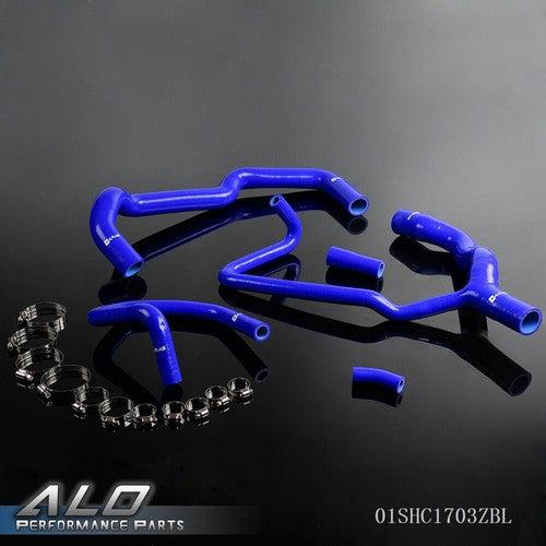 Solid Spare Fit For 1995-2004 Peugeot 306/406 Silicone Radiator Hose+Clamps Kit Blue