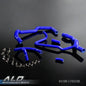 Solid Spare Fit For 1995-2004 Peugeot 306/406 Silicone Radiator Hose+Clamps Kit Blue