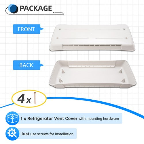 Solid Spare RV Camper Top Roof Refrigerator Vent Cover For Dometic Refrigerator Vent #65528