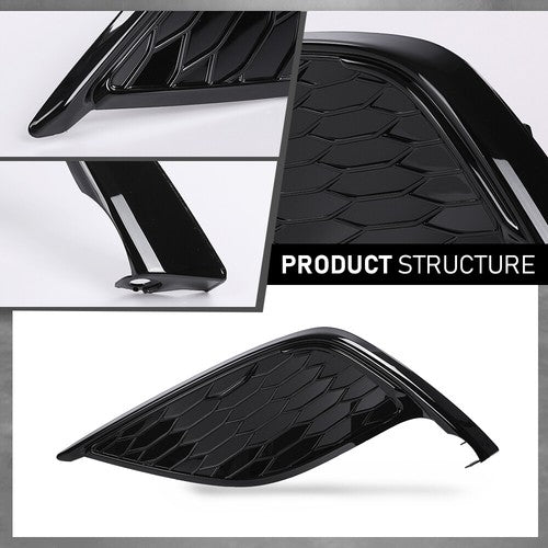 Solid Spare Fit For 21-24 Toyota Camry SE XSE Front Bumper Insert Fog Light Cover Left Side